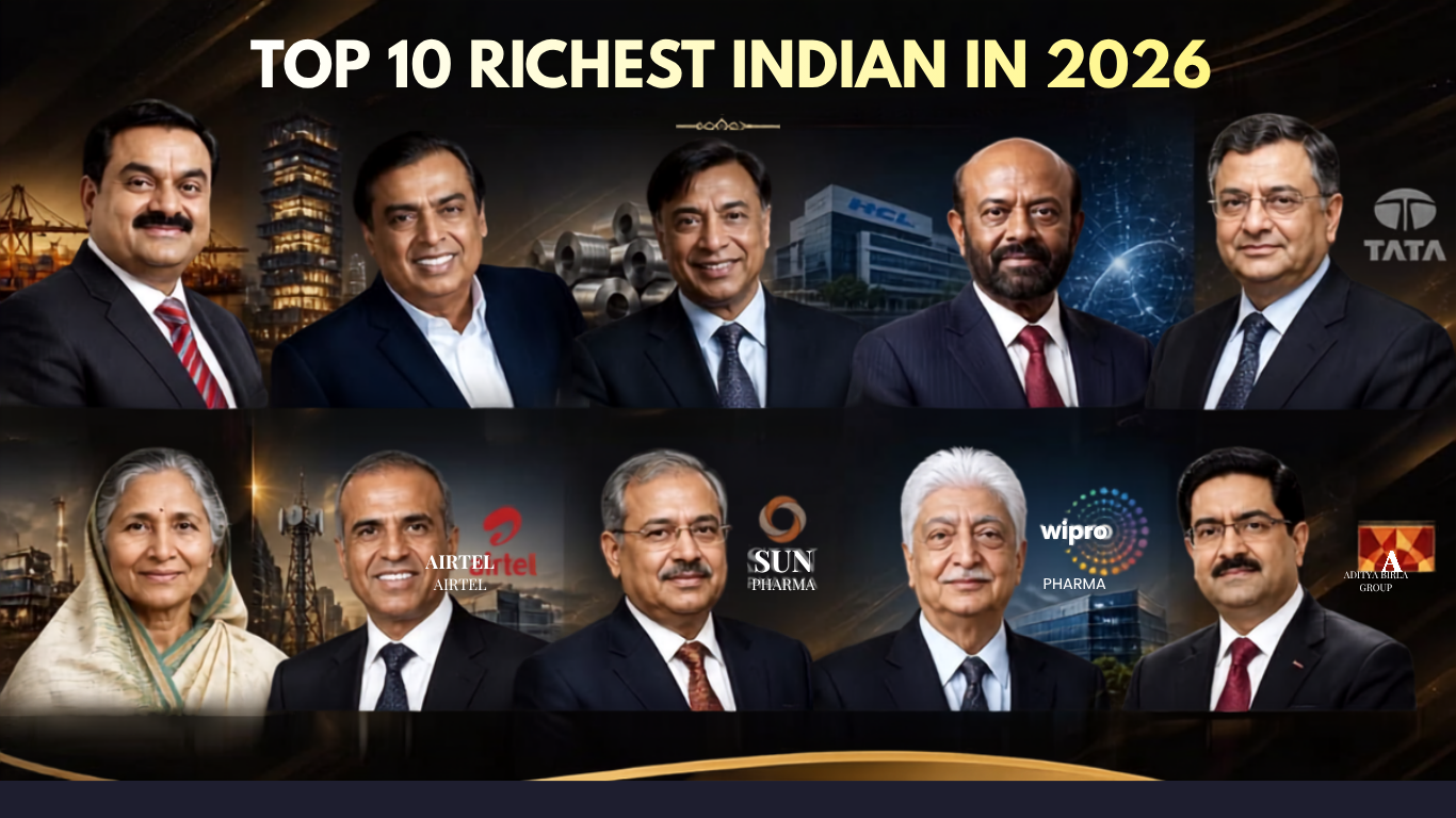 Top 10 Richest Indians in 2026